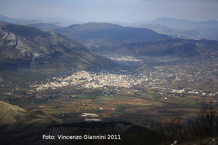 Panorama di Venafro da Monte Cesima